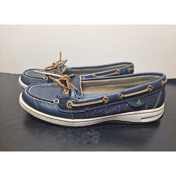 Sperry Top-Sider Women's 7M Angelfish Boat Shoe Blue Slip-On - Picture 2 of 8